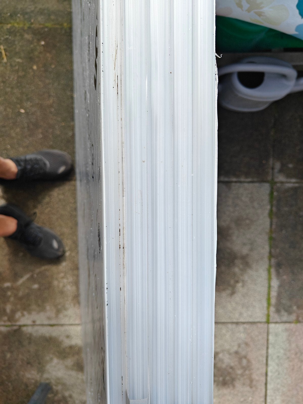 Polycarbonaat Kanaalplaat X-structuur Opaal Hagelbestendig, Ophalen, Nieuw, Overige materialen