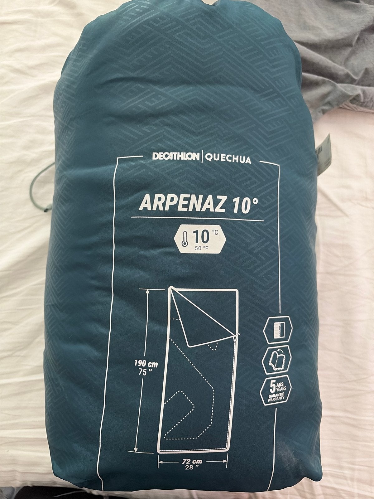 Quechua Arpenaz 10 Slaapzak - Ideaal voor kamperen, Ophalen of Verzenden, Nieuw