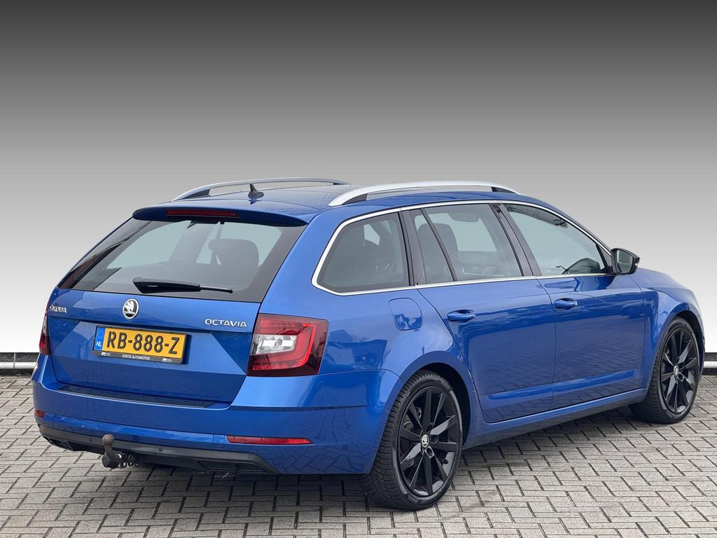 Skoda Octavia Combi 1.0 TSI Greentech Style Business NL-AUTO, Voorwielaandrijving, Gebruikt, Blauw, Origineel Nederlands