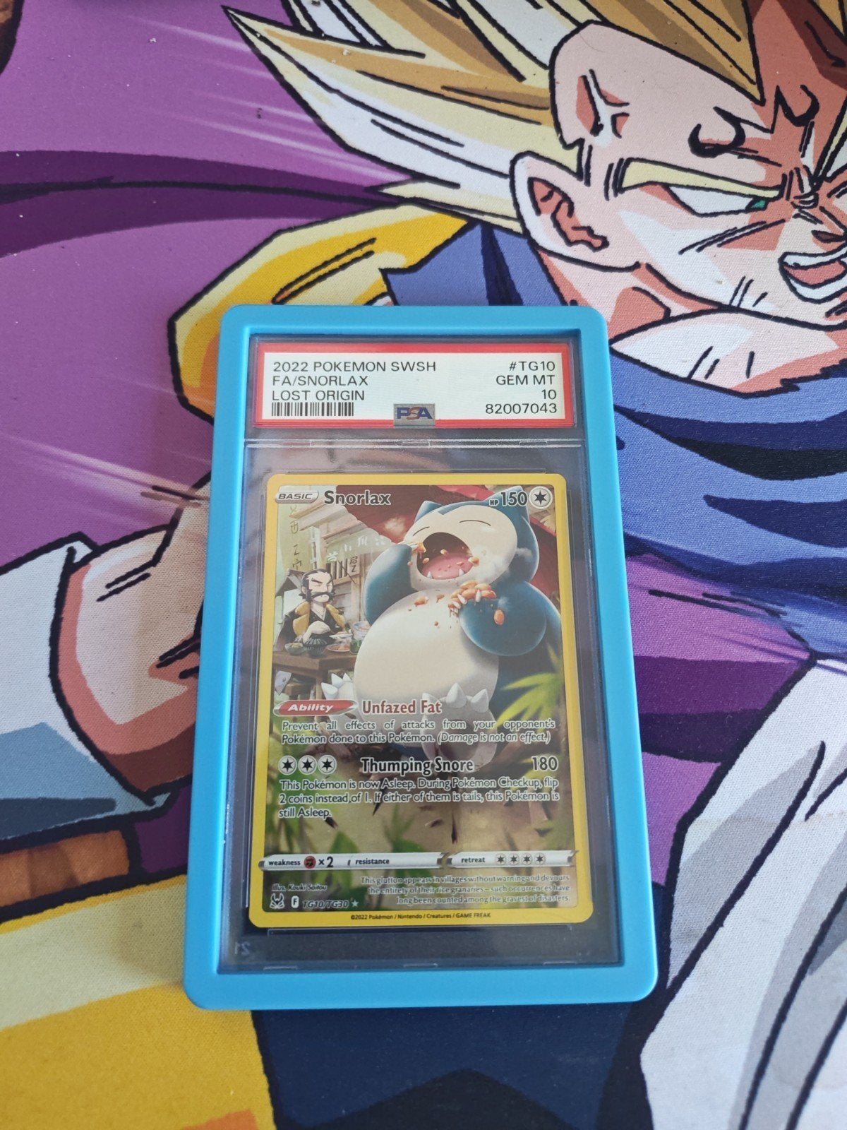 PSA 10 Snorlax Lost Origin TG10 Full Art Pokemon Kaart, Ophalen of Verzenden, Zo goed als nieuw