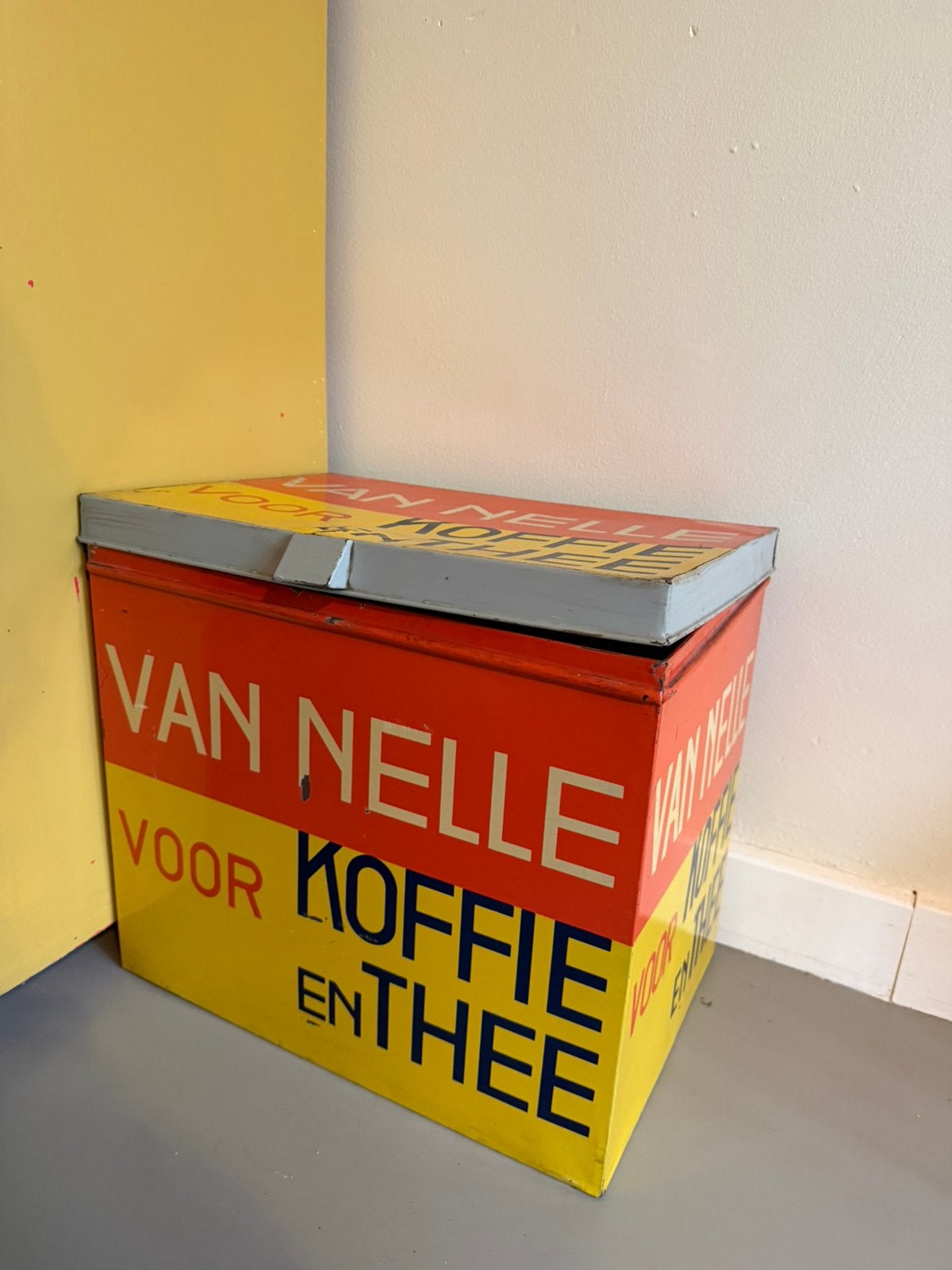 Origineel Van Nelle Blik (goede staat), Verzamelen, Ophalen of Verzenden, Gebruikt, Koffie, Van Nelle