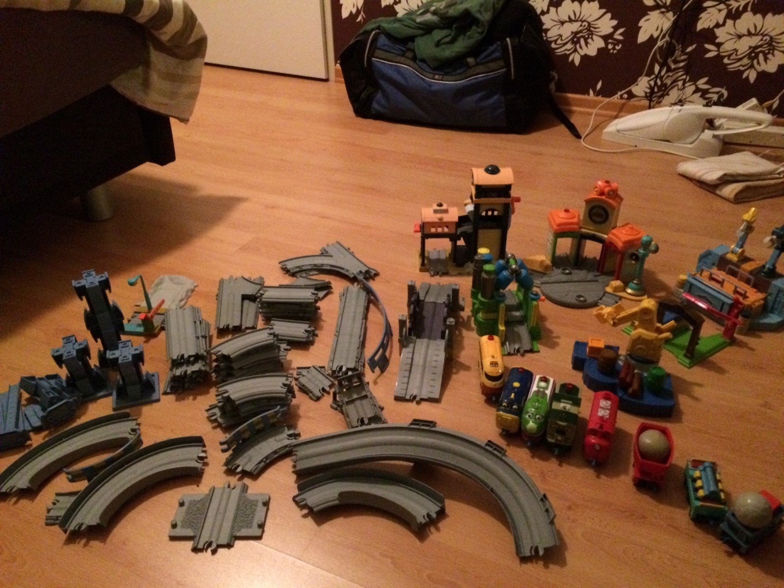 Grote set Chuggington treinen en rails, Ophalen of Verzenden, Gebruikt
