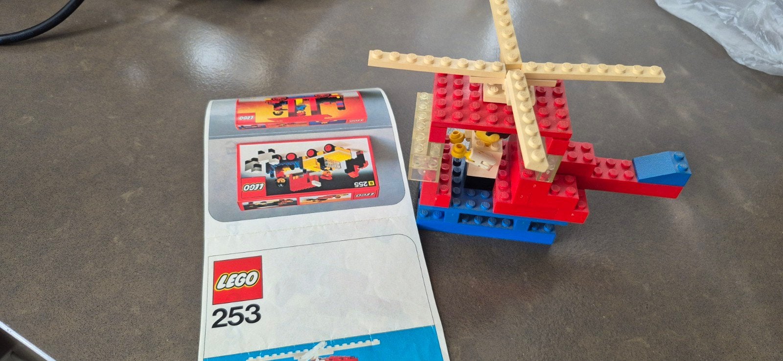 LEGO 253 Windmolen - Vintage set met verkleurde stenen, Gebruikt, Lego, Ophalen of Verzenden, Complete set
