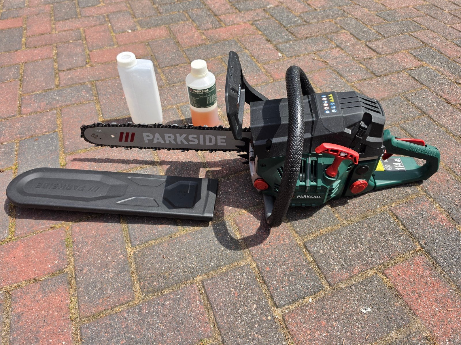 Parkside Benzine Kettingzaag PBKS 46 A1, Tuin en Terras, Takkenscharen, Ophalen, Gebruikt, 50 mm of meer, Parkside