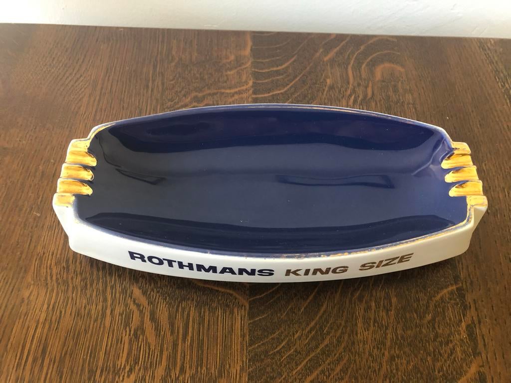 Vintage Rothmans King Size Asbak - Keramiek, Auto diversen, Ophalen of Verzenden
