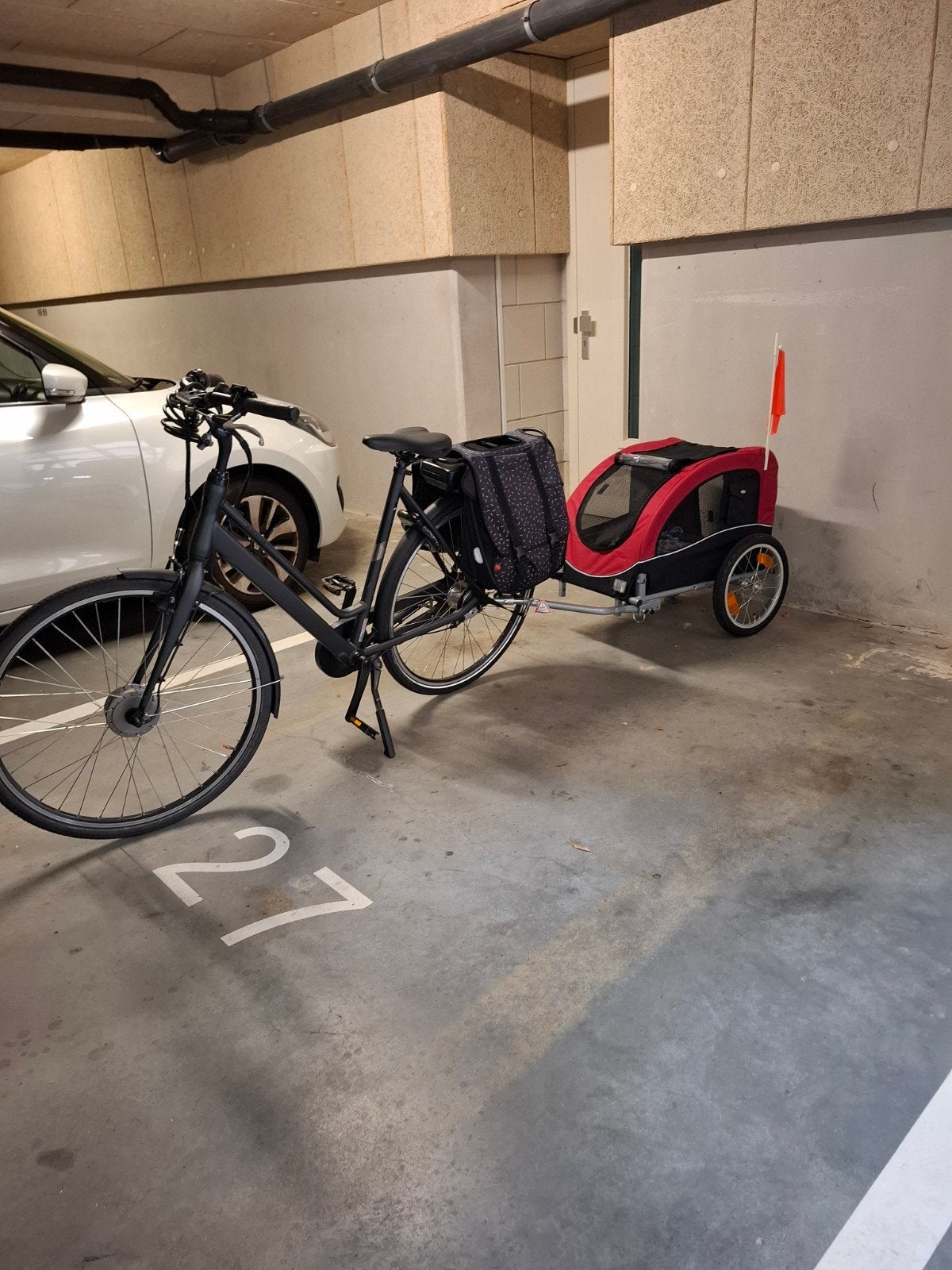 Trixie fietskar M, Dieren en Toebehoren, Honden-accessoires, Ophalen of Verzenden, Zo goed als nieuw