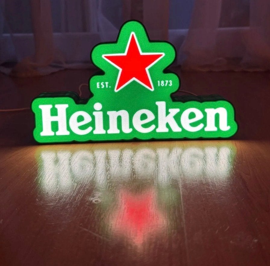 Heineken LED Lichtbak Reclamebord, Verzamelen, Verzenden, Zo goed als nieuw, Lichtbak of (neon) lamp