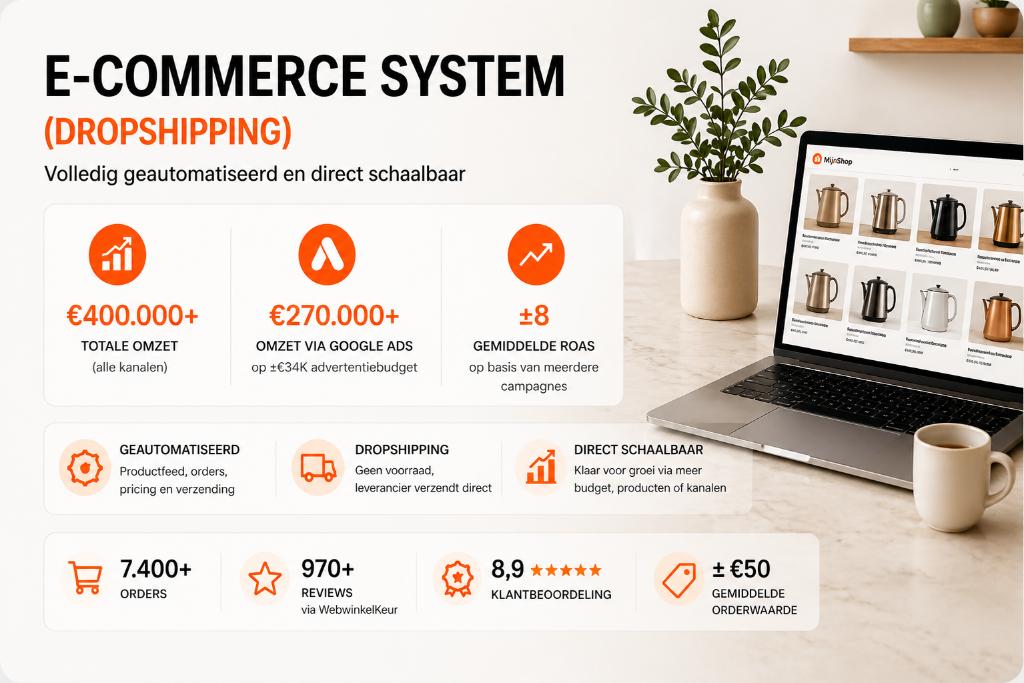 Webshop / e-commerce systeem (dropshipping) — huis & keuken