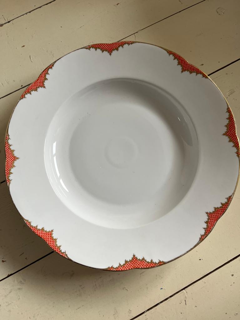 Kgl priv. Tettau groot bord, Ophalen of Verzenden