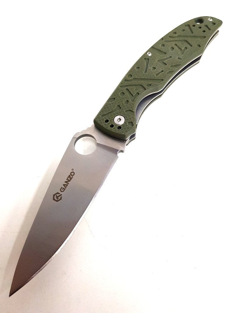 Ganzo G732-1 camping Sport Outdoor Zakmes groen, Verzenden, Nieuw