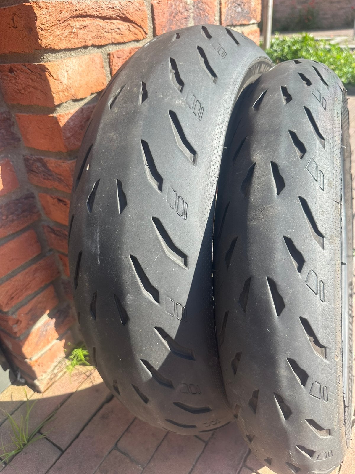 Michelin Road 6 set motorbanden, Motoren, Ophalen of Verzenden, Gebruikt