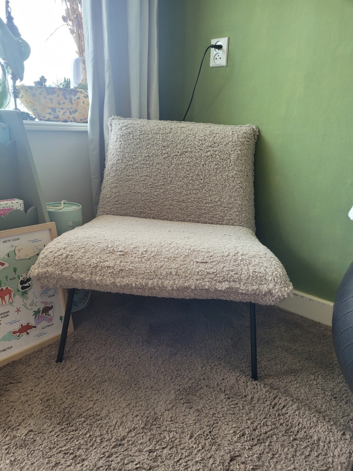 Comfortabele teddy stoel, Ophalen, Overige kleuren, Modern, Teddy, Comfortabel, Zo goed als nieuw