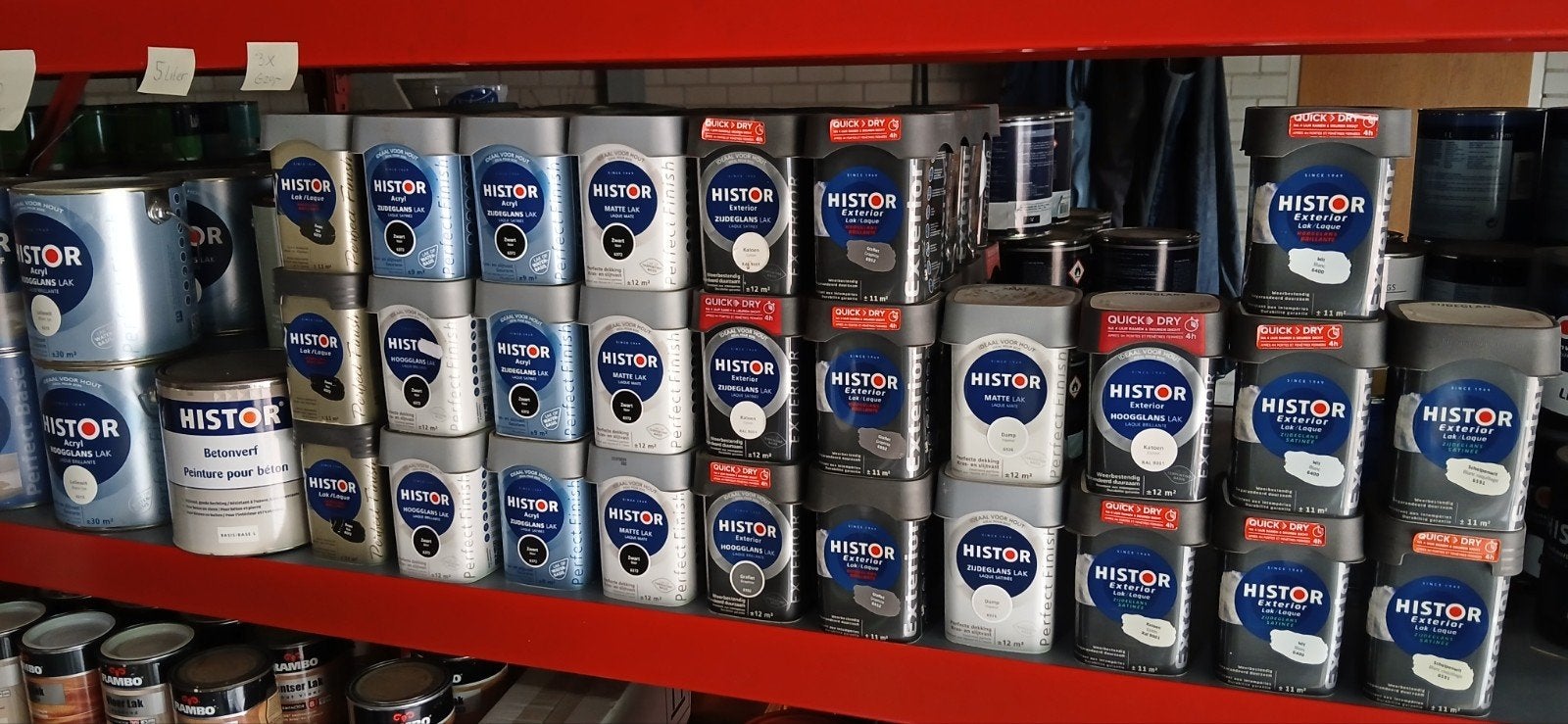 Histor terpentine en watergedragen lakken, Ophalen of Verzenden, Nieuw, Grijs