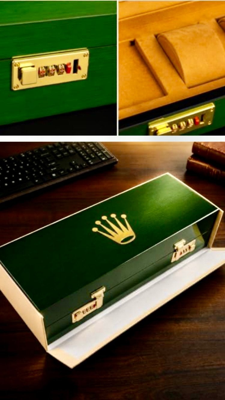 5 Slots Rolex Horlogebox Horloge Doos + Cijferslot, Overige materialen, Met bandje, Polshorloge, Onbekend