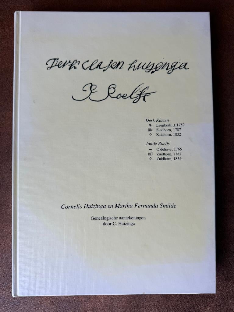 Huizinga & Smilde Genealogie - Groningen Heerenveen ZELDZAAM, Boeken, Ophalen of Verzenden, 20e eeuw of later, Gelezen