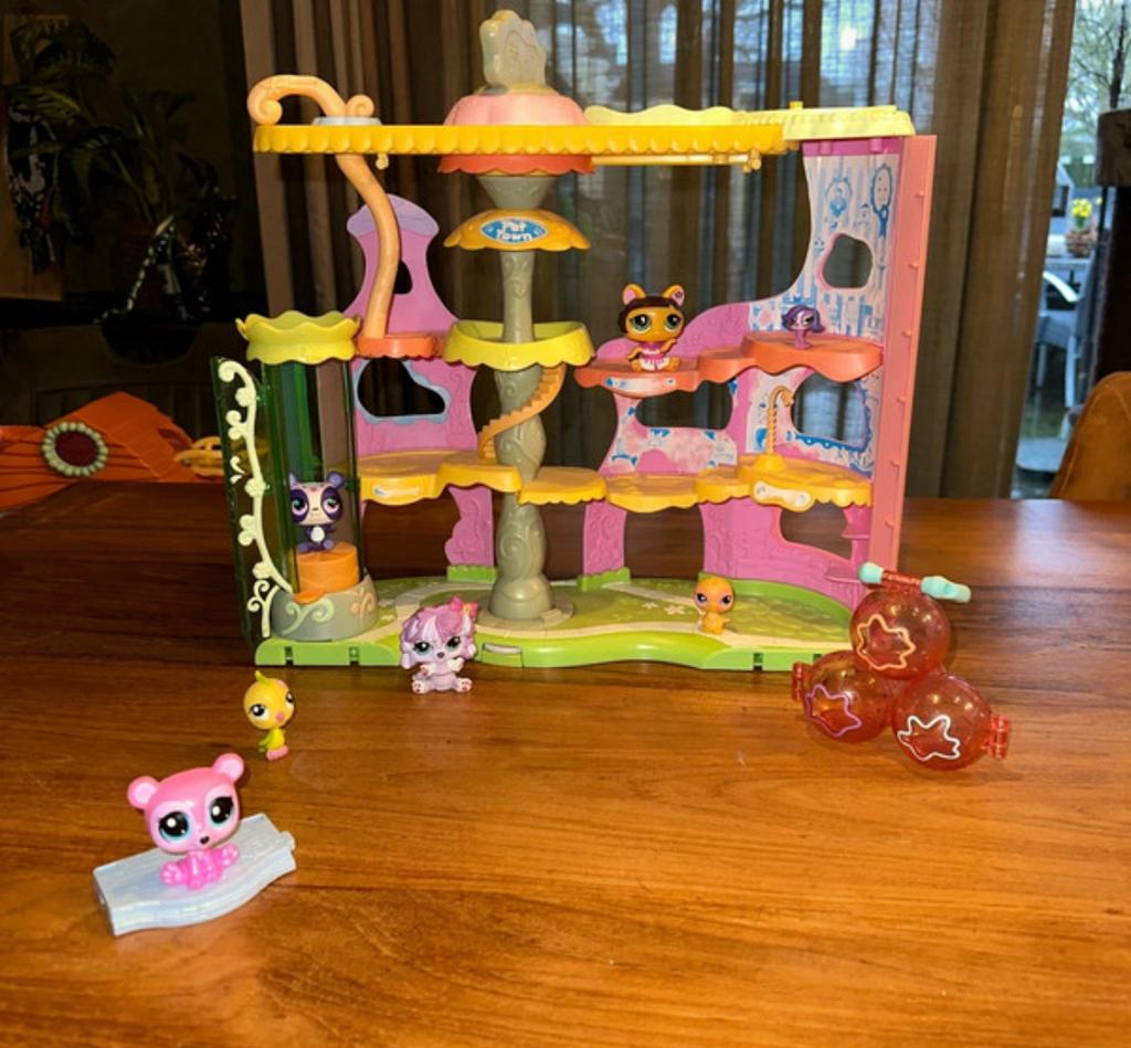 Littlest Pet Shop Speelset met 6 Dierenfiguren, Ophalen of Verzenden, Gebruikt, Meisje