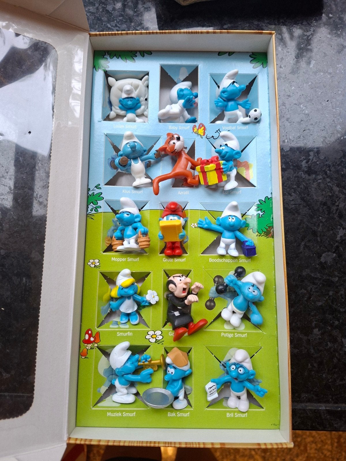Complete AH Smurfen collectie 2008 - 15 Smurfen incl Azraël, Verzamelen, Ophalen of Verzenden, Zo goed als nieuw, Verschillende Smurfen