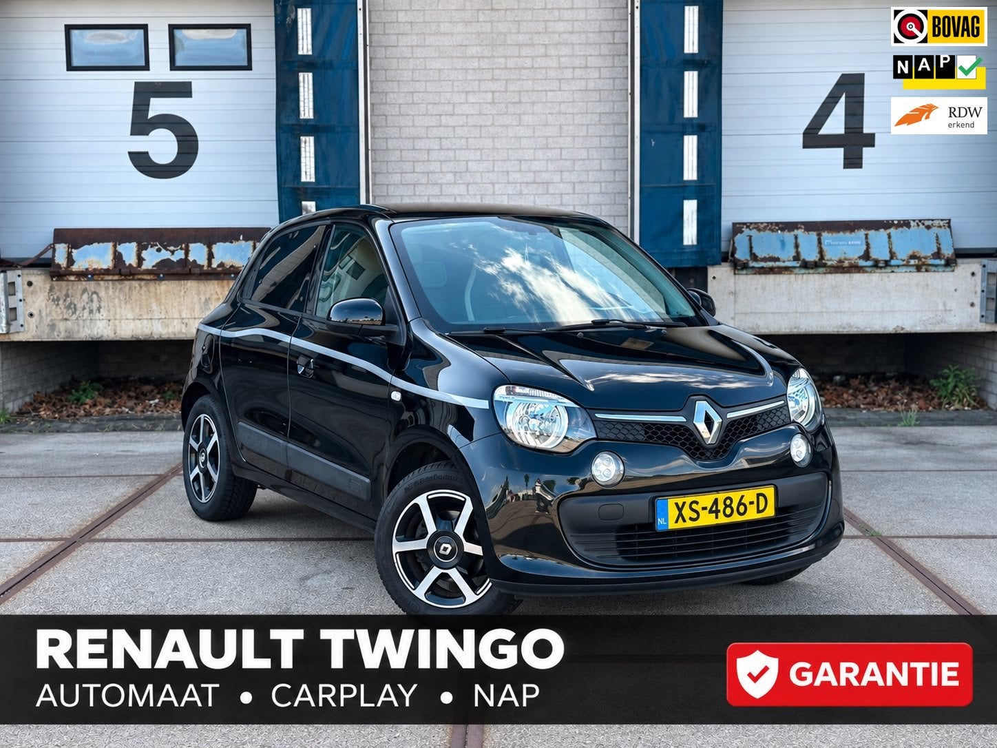 Renault Twingo 1.0 SCe Limited (AUT+CarPlay+Onderhoud+NAP), Auto's, Automaat, Gebruikt, 4 stoelen, Zwart