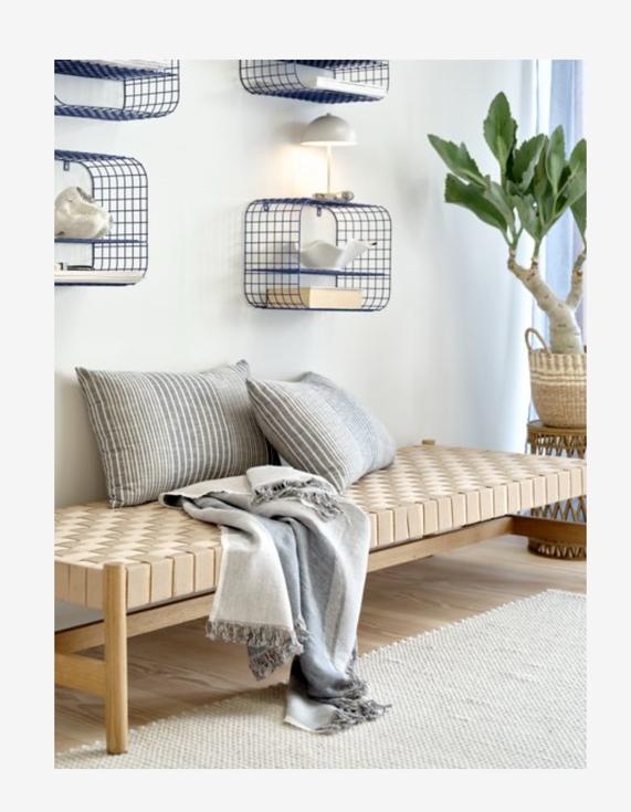 Daybed bank ibiza stijl tuinbank overkapping, Ophalen, Zo goed als nieuw, Hout