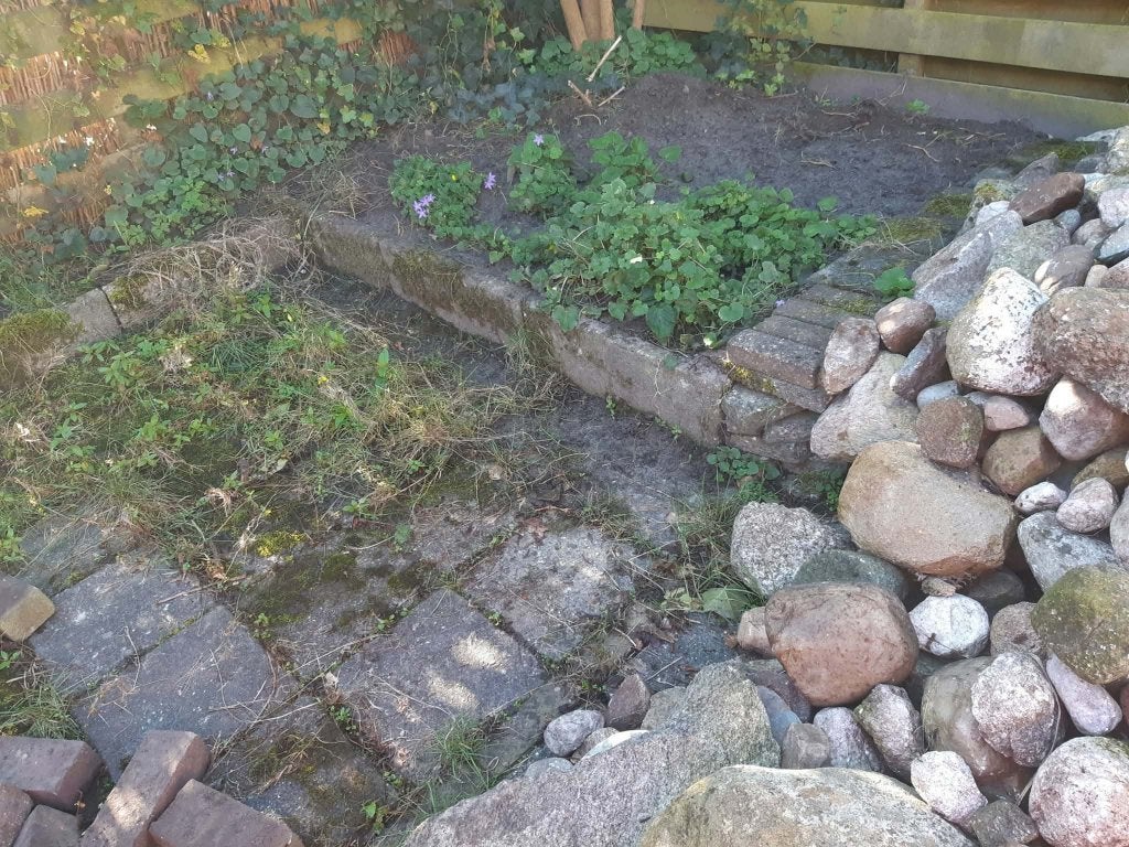 grindtegels 40x60cm, Tuin en Terras, Ophalen, Gebruikt, Minder dan 5 m², Beton