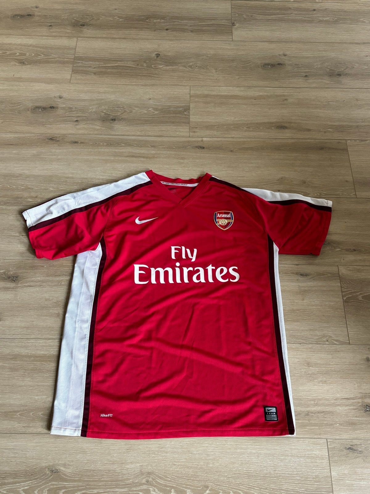 Retro vintage Arsenal shirt maat XL, Kleding | Heren, Ophalen of Verzenden, Gedragen, Maat 56/58 (XL), Rood