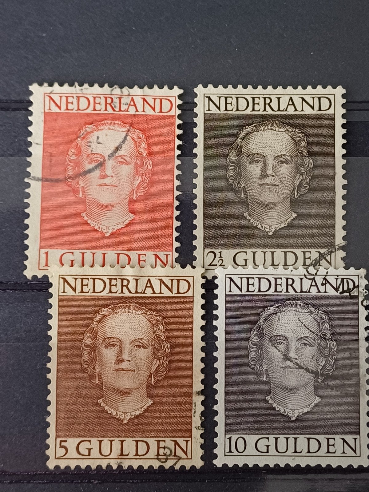 Nederland NVPH 534-537 gestempeld, Postzegels en Munten, Ophalen of Verzenden, Na 1940, Gestempeld