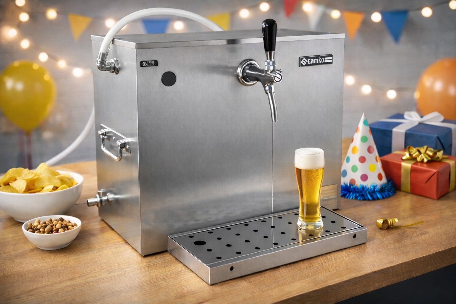 Biertap huren — compleet pakket incl. 50L bier & glazen, Hobby en Vrije tijd, Feestartikelen | Verhuur, Zo goed als nieuw, Ophalen of Verzenden