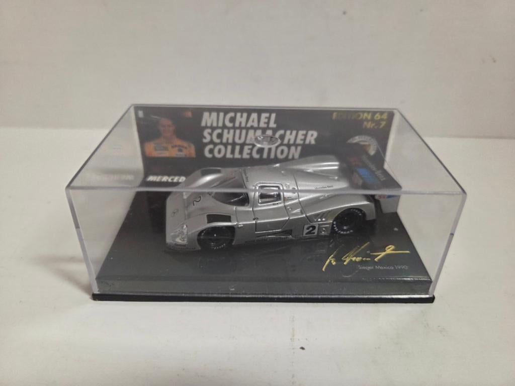 Microchamps Mercedes Benz C11 Schumacher 1:64, Ophalen of Verzenden, Zo goed als nieuw, Auto's