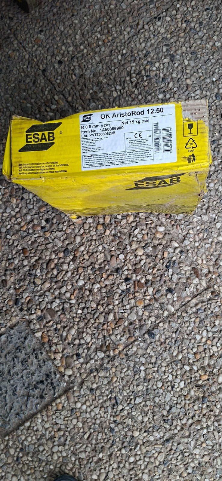 masiefe 0,8 mm lasdraad 15kilo, Ophalen of Verzenden, Nieuw, Minder dan 150 ampère, Co2