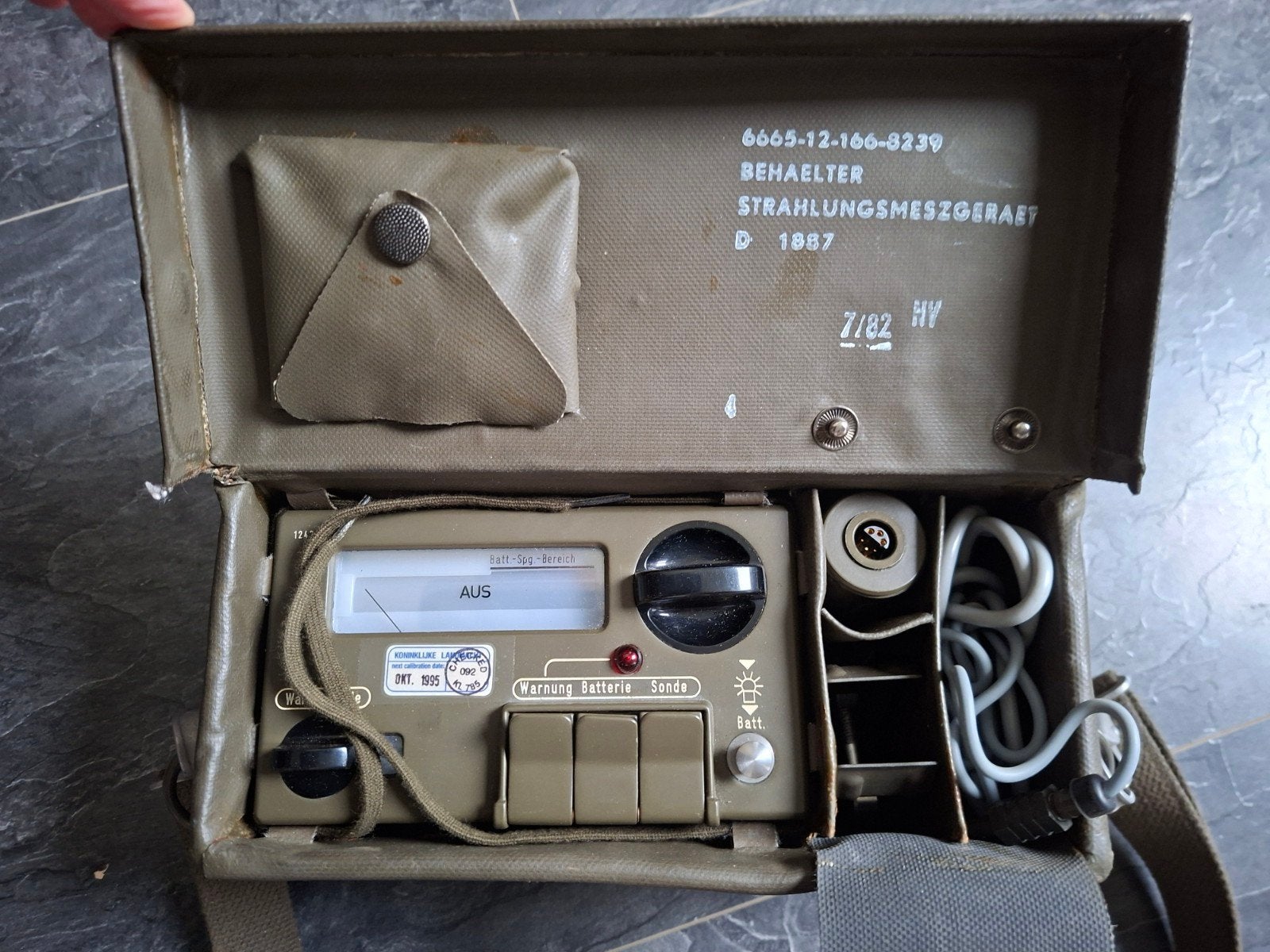 Stralingsmeter koude oorlog geigerteller besmettingsmeter, Verzamelen, Verzenden, Landmacht