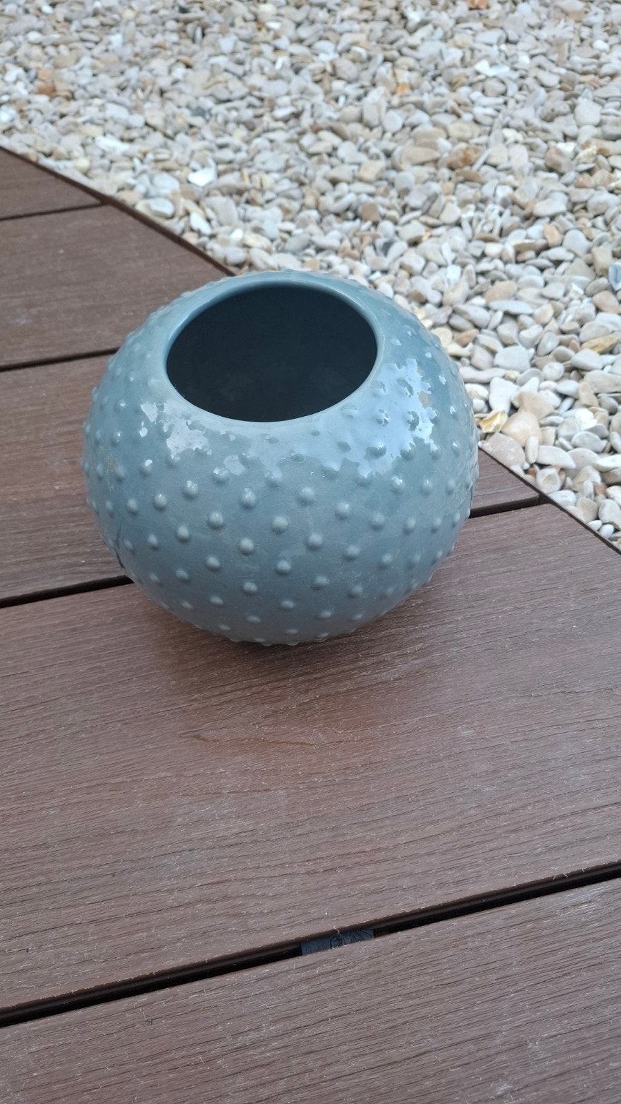 leuke vaas, Rond, Ophalen of Verzenden, Zo goed als nieuw, Aardewerk