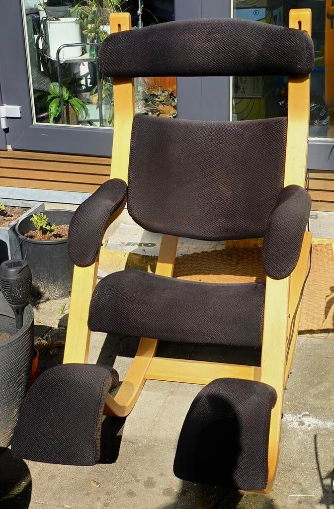 Stokke gravity - Relax fauteuil, Huis en Inrichting, Fauteuils, Ophalen, Gebruikt, Stof