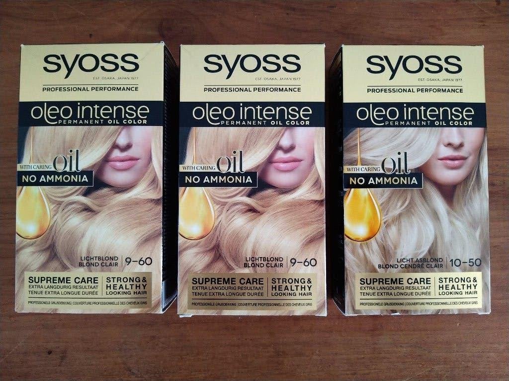 Syoss - Oleo Intense - Haarkleuring 9 -60 - licht Blond 3x, Ophalen of Verzenden, Nieuw, Overige typen