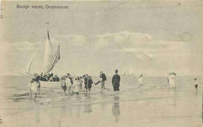 301-428-041 Oostvoorne Bootje Varen, Verzenden, Voor 1920, Zuid-Holland