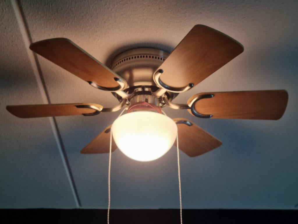plafond ventilator/lamp, Witgoed en Apparatuur, Ventilatoren, Ophalen, Gebruikt, Plafondventilator