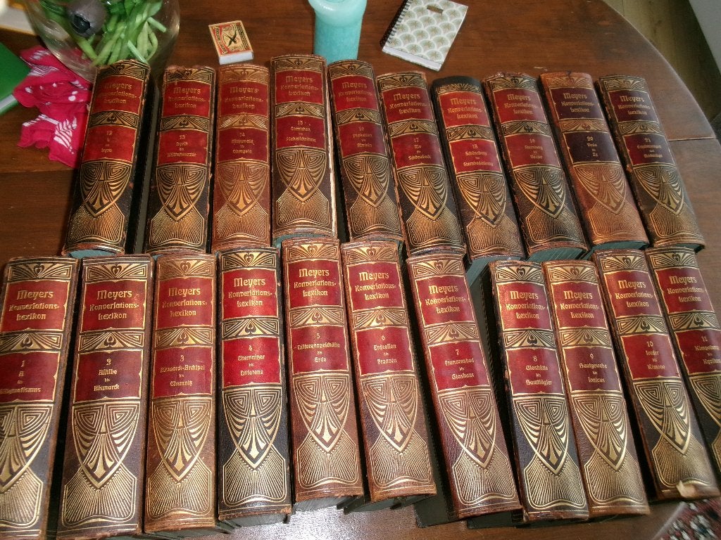 MEIJERS Konvertiations Lexikon    21 delig  begin 1900, Ophalen