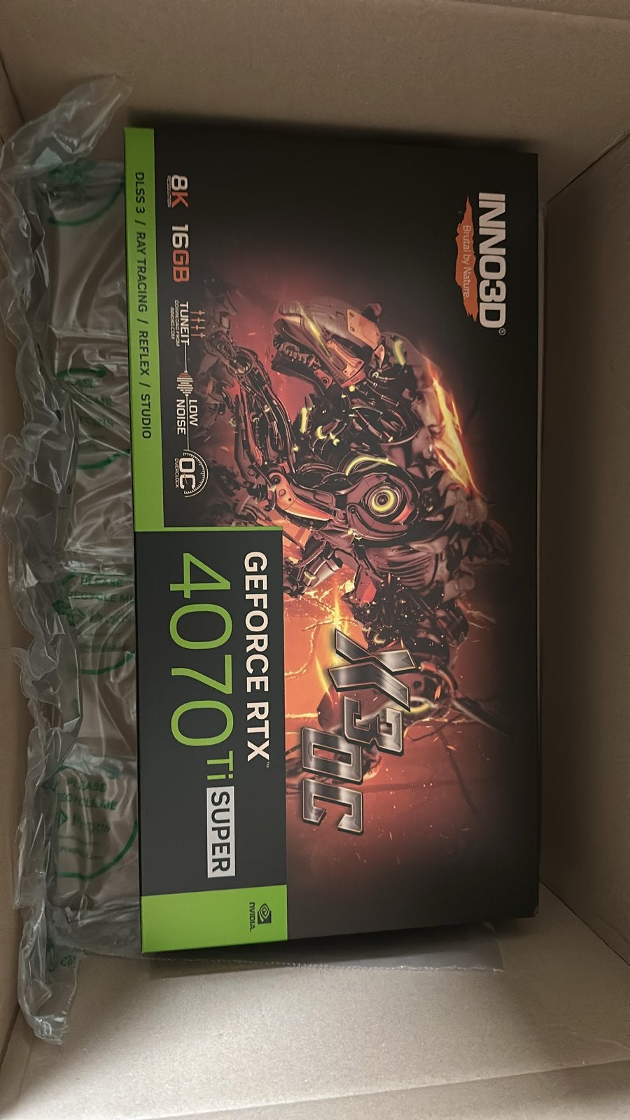 Inno3D GeForce RTX 4070 Ti SUPER 16GB GDDR6X Videokaart, Computers en Software, Videokaarten, GDDR6, PCI-Express 4, Ophalen of Verzenden