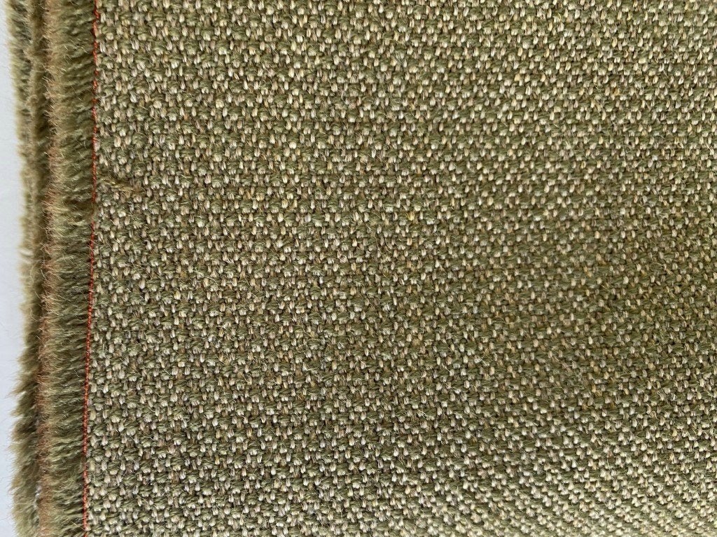 Kvadrat Fiord 2 951; olijfgroen; 2x restant meubelstoffen, Wol, 120 cm of meer, Ophalen of Verzenden, Groen