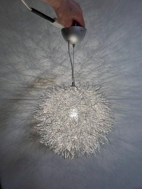 Kwantum design hanglamp Ø35 cm – sfeervolle schaduw, Ophalen, Gebruikt, “woonstijl”, Metaal