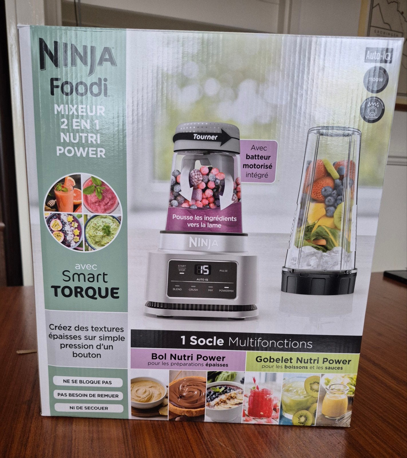 Ninja Foodie Power Nutri blender, 4 liter of meer, Ophalen, Nieuw, 3 snelheden of meer