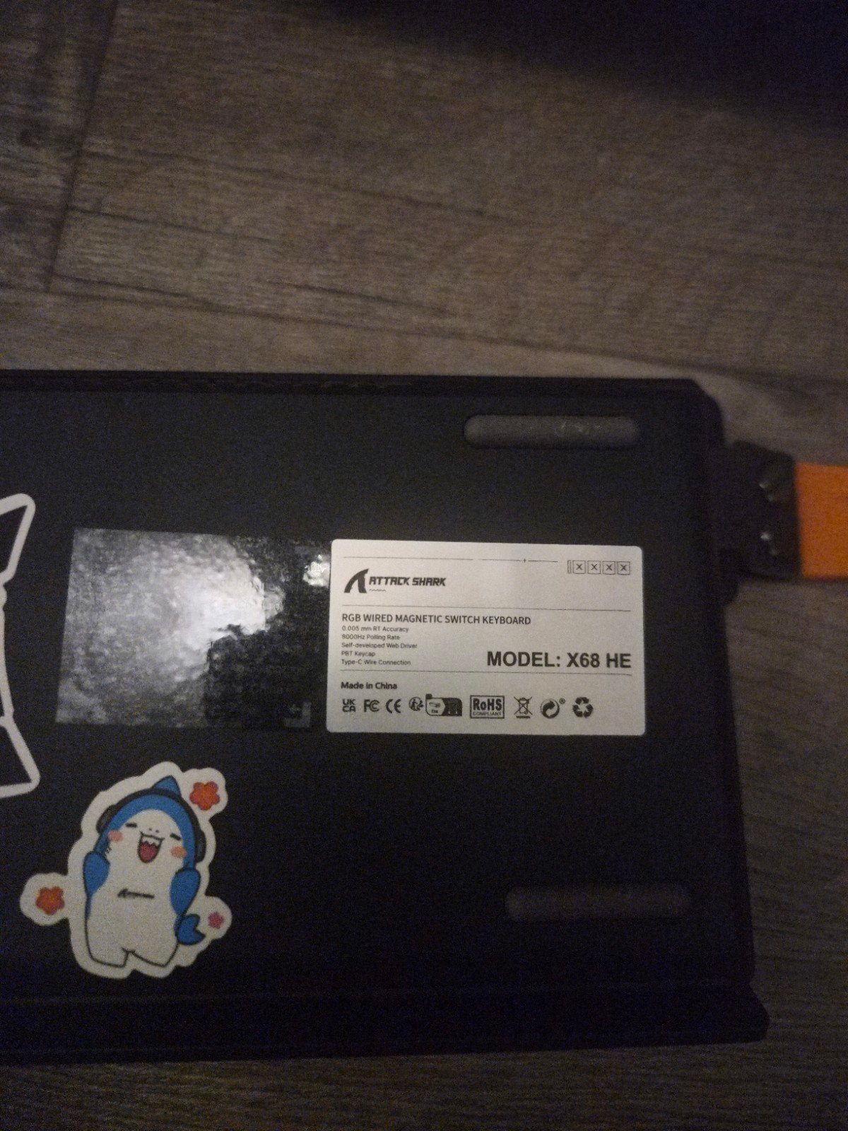 Attack shark keyboard x68 he, Ophalen of Verzenden, Zo goed als nieuw