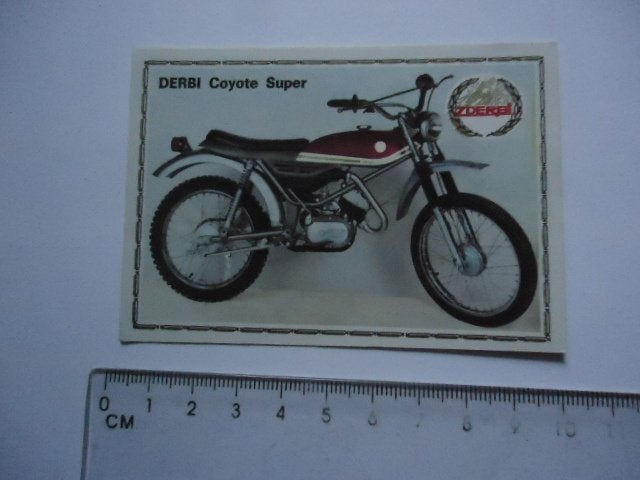 sticker oud DERBI motorcross cross motor panini super retro, Verzenden, Zo goed als nieuw, Sport