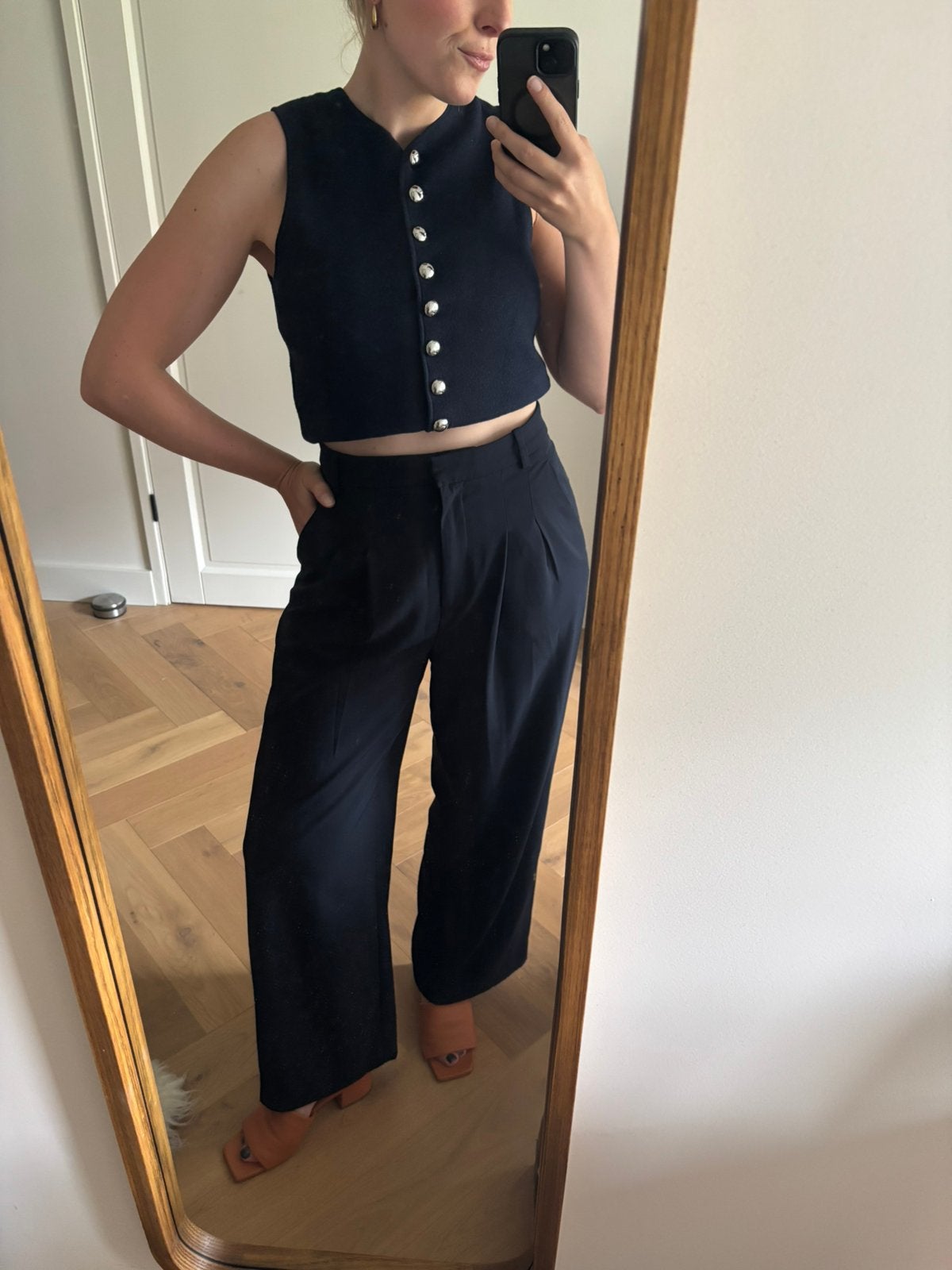 H&M Pantalon, Zo goed als nieuw, Maat 36 (S), Lang, Verzenden