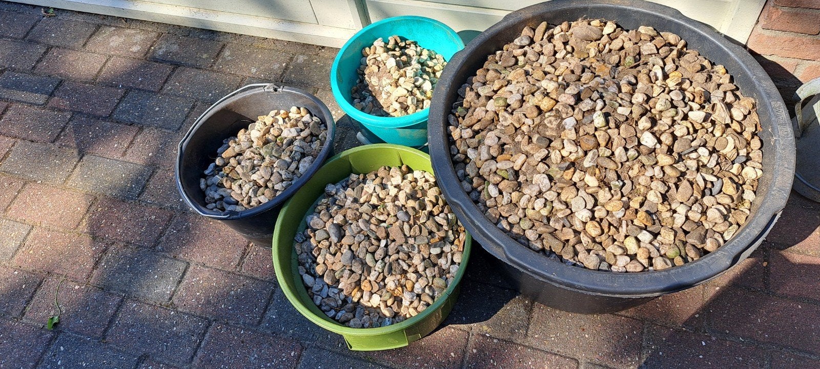 grind; gemêleerd wit grijs, Tuin en Terras, Ophalen, Gebruikt, Overige materialen
