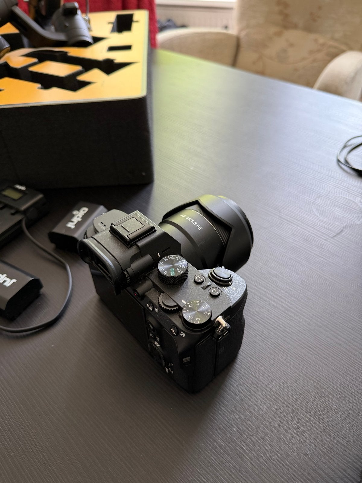 Sony A7 III + Samyang AF 35/1.8 FE lens & Ronin gimball, Ophalen, Beeldstabilisatie, Zo goed als nieuw, Accu