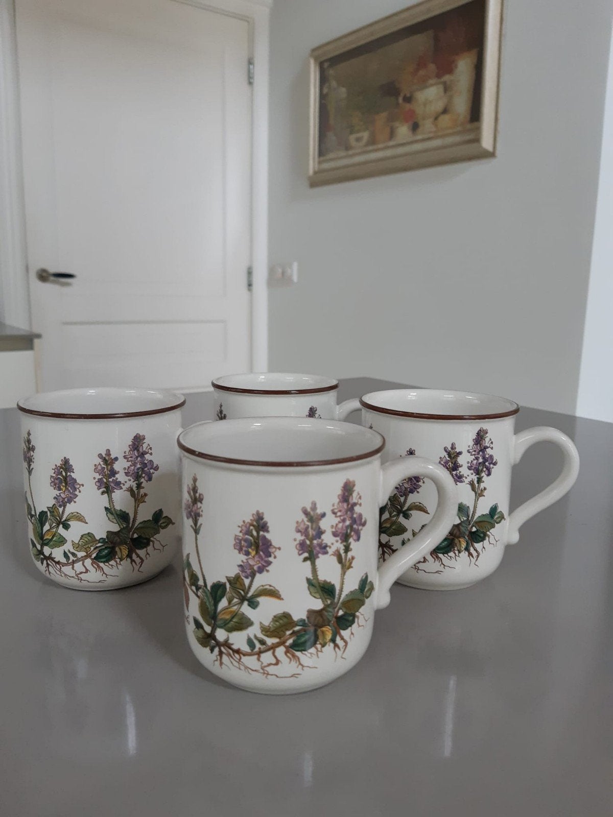 4 Mokken Villeroy en Boch Botanica, Ophalen of Verzenden, Zo goed als nieuw, Overige stijlen, Kop(pen) en/of Schotel(s)