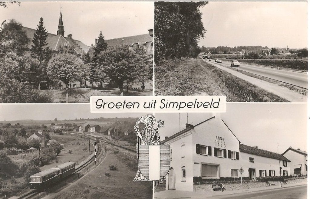 Simpelveld   4 luik, Verzenden, 1940 tot 1960, Ongelopen, Limburg