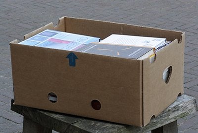 Doos boeken, Boeken, Ophalen, Gelezen, Verschillende onderwerpen
