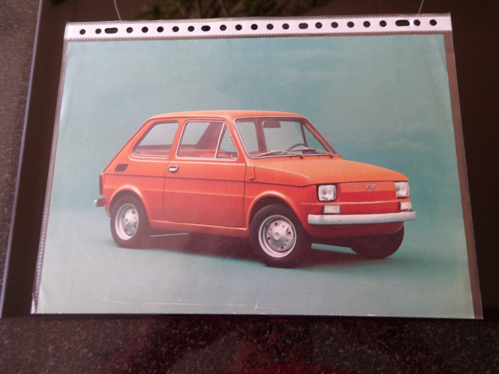 Vintage Fiat 126 folder - Klassieke Fiat, Onbekend, Ophalen of Verzenden, Zo goed als nieuw, Overige merken