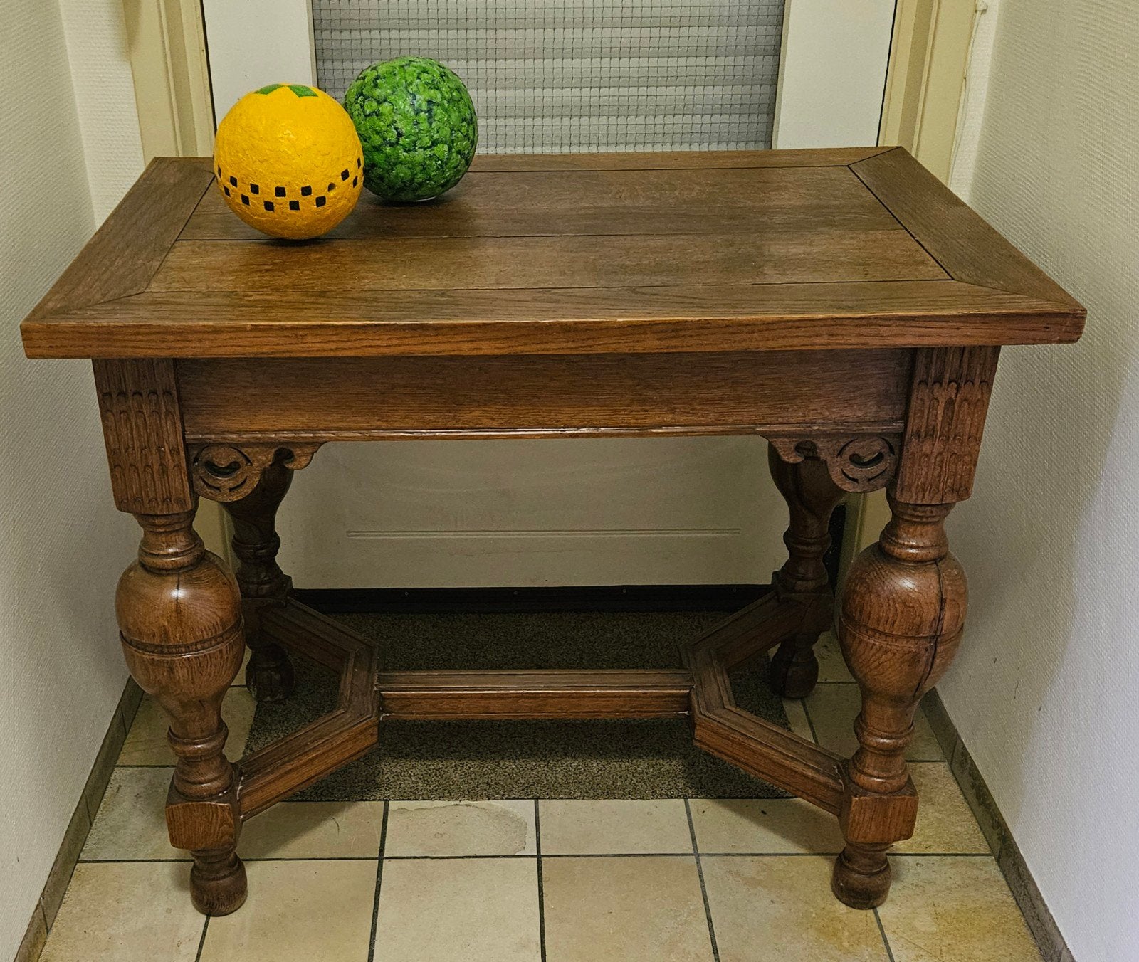 Antieke eikenhouten tafel - Bijzettafel, Ophalen
